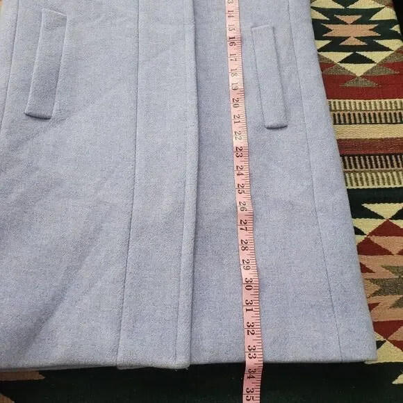 J. Crew Stadium Cloth Cocoon Lilac French Purple Wool Coat Sz 00 Nello Gori B277